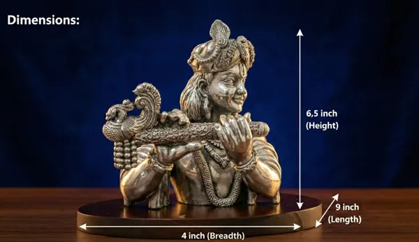 Silver_Pure_Divine_Melody_Handcrafted_Lord_Krishna_With_Flute_Idol