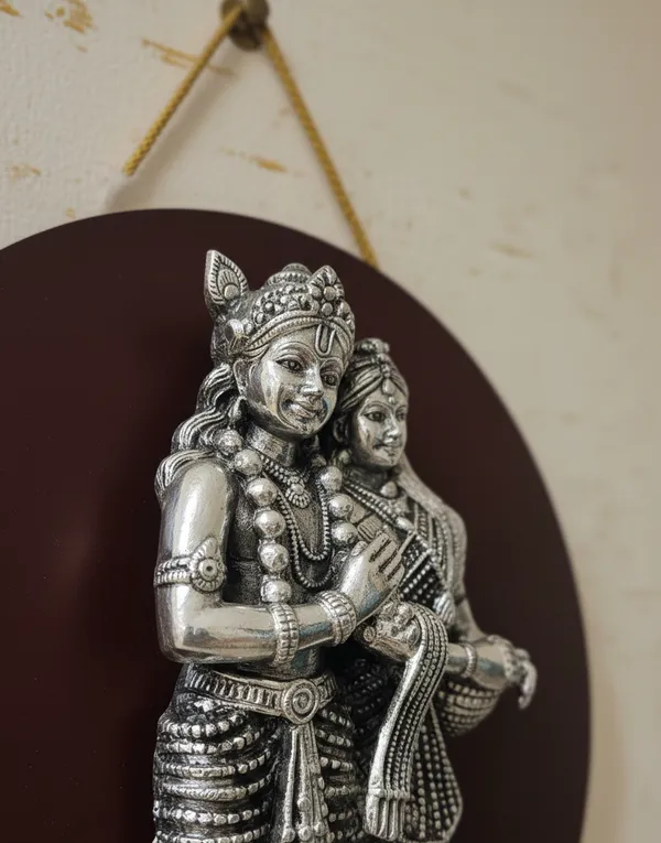 Pure_Silver_Radha_Krishna_Relief_Handcrafted_Divine_Decor_Wall_Hanging_&_Tabletop_Stand