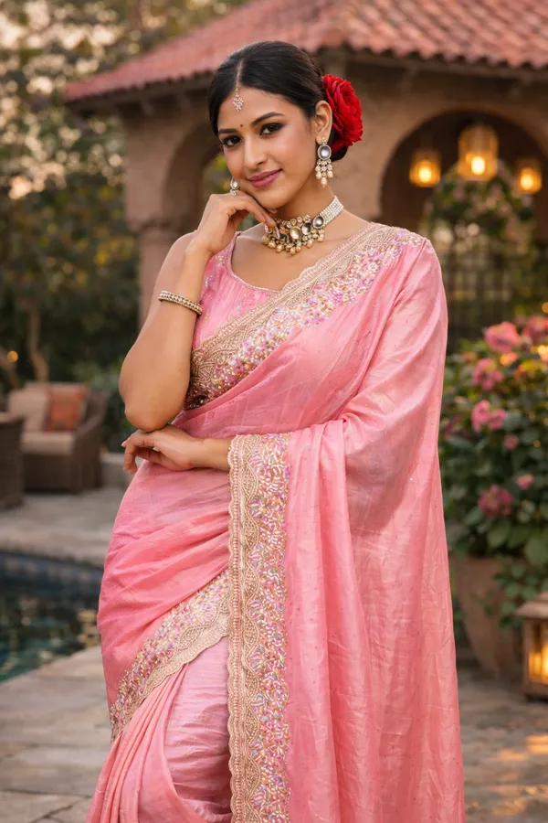 Pink_Embroidered_Crush_Saree_With_Blouse_Piece_For_Women