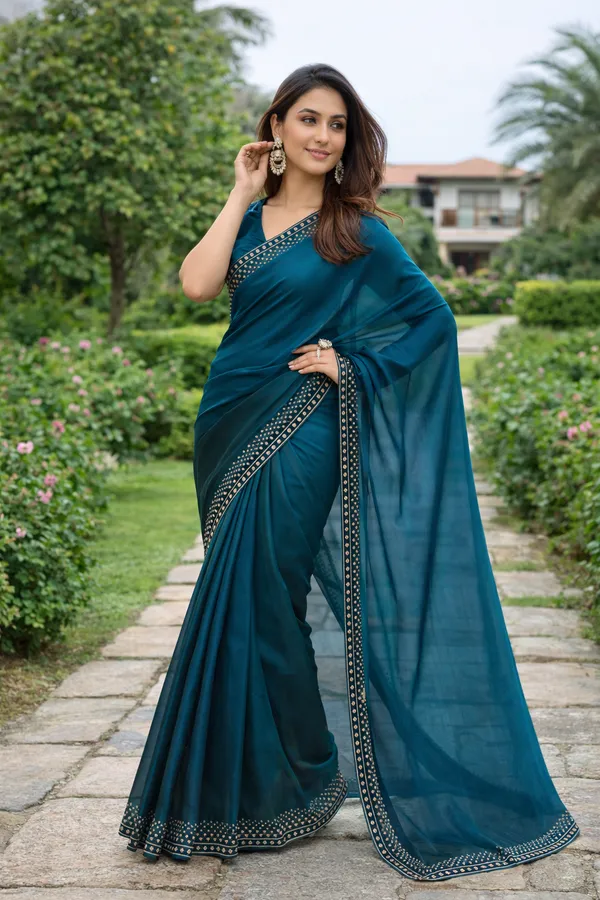Blue_Art_Silk_Saree_With_Blouse_Piece_For_Women