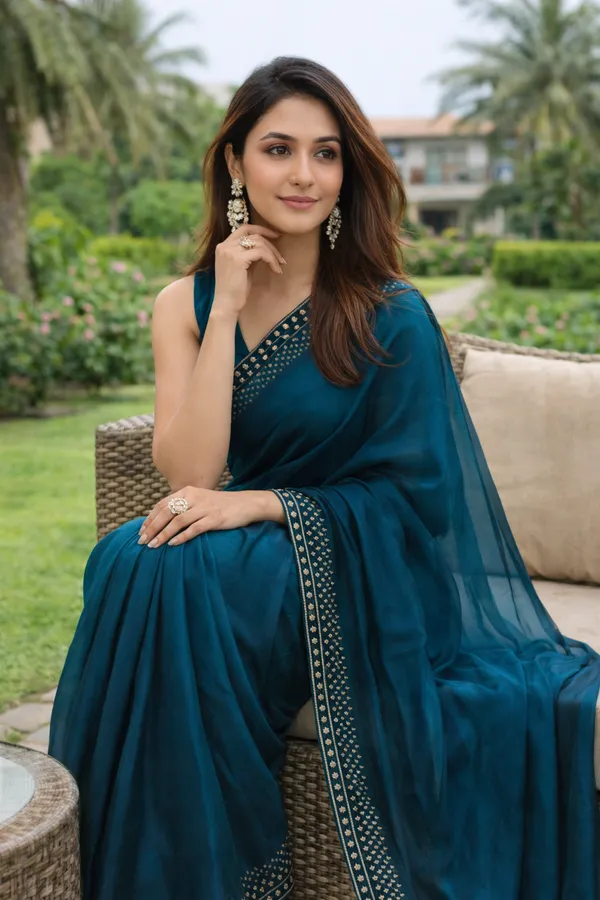Blue_Art_Silk_Saree_With_Blouse_Piece_For_Women