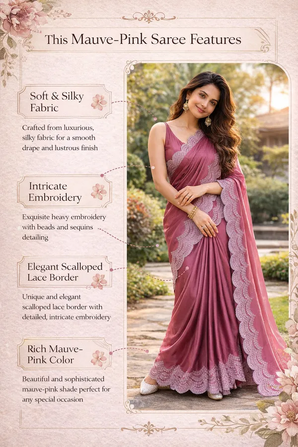 Rose_Satin_Chiffon_Saree_With_Blouse_Piece_For_Women