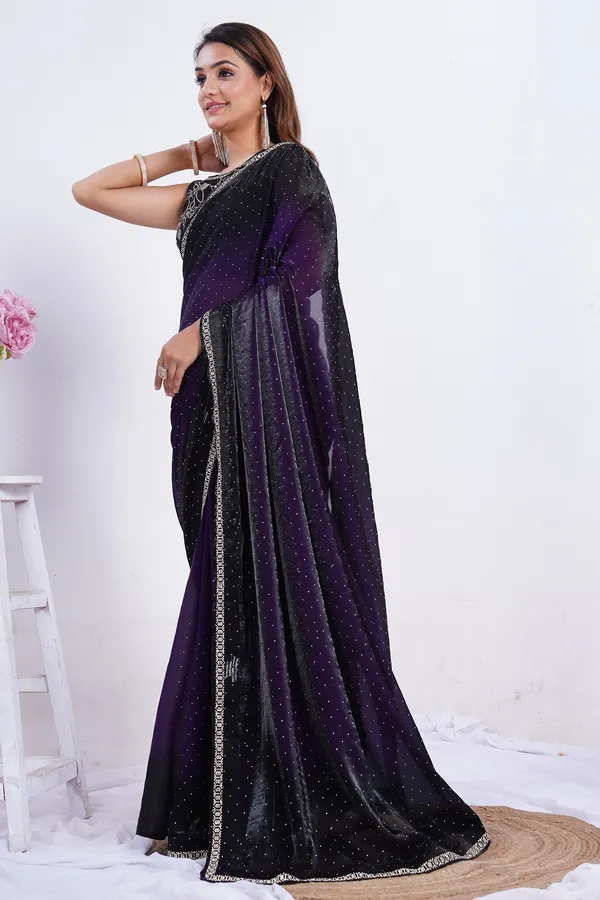 Dark_Purple_Silk_Saree_With_Stone_Work_For_Women