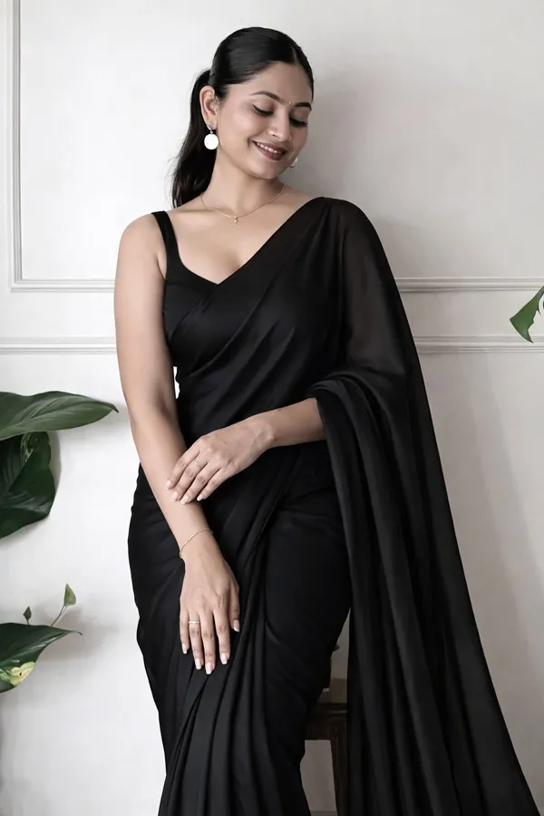 Womens_Premium_Black_Festivewear_and__Partywear_Saree