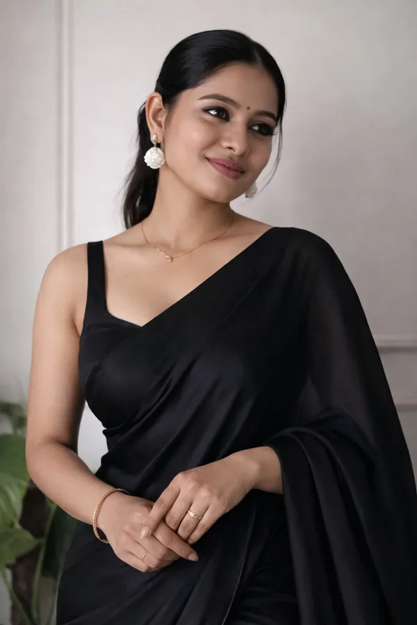 Womens_Premium_Black_Festivewear_and__Partywear_Saree