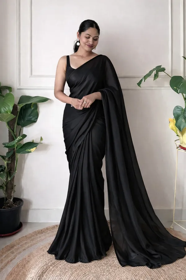 Womens_Premium_Black_Festivewear_and__Partywear_Saree