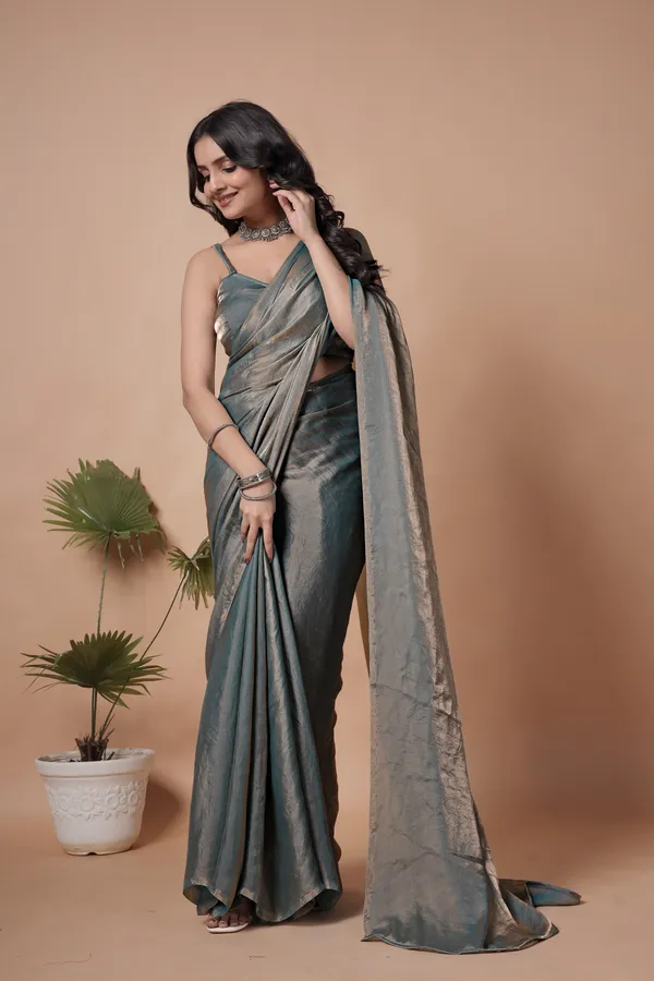 Womens_Sea_Green_Premium_Festivewear_and__Partywear_Solid_Saree