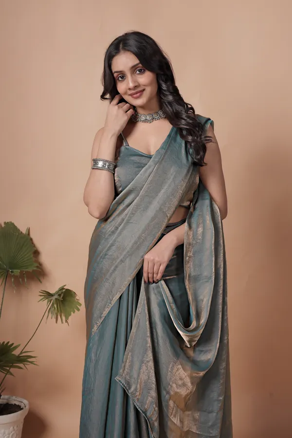Womens_Sea_Green_Premium_Festivewear_and__Partywear_Solid_Saree