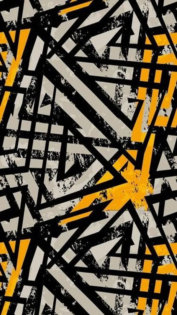 Yellow_Modern_Geometric_Pattern_Hard_Shell_Luggage_Cover_|_Set_Of_3_Pc