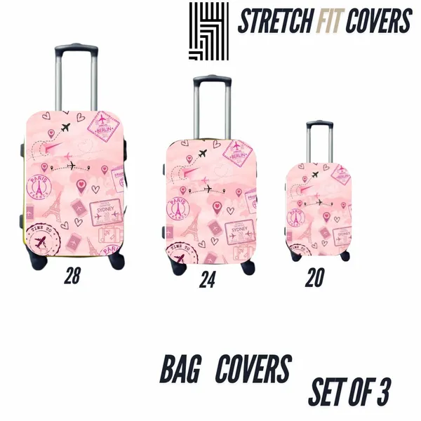 Pink_Travel_Themed_Stretch_Fit_Luggage_Cover_|_Set_Of_3_Pc