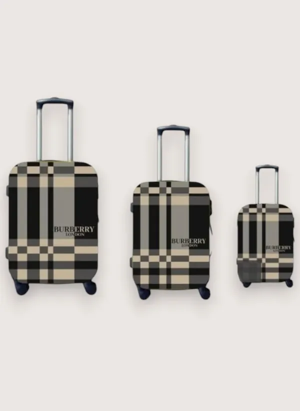Black_Burberry_Style_Plaid_Luggage_Cover_|_Set_Of_3_Pc