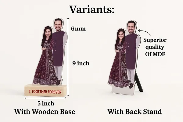 Multicolor_Premium_Personalized_Couple_Caricature_Wooden_Cutout