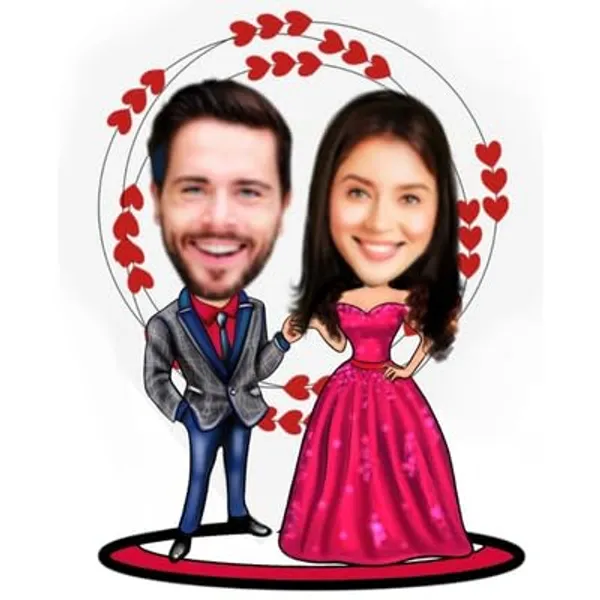 Multicolor_Premium_Personalized_Wooden_Caricature_Cutout