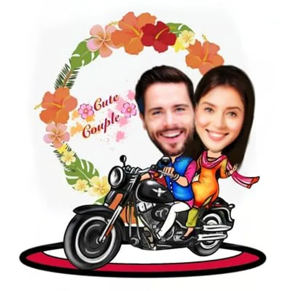Multicolor_Premium_Personalized_Caricature_Wooden_Cutout