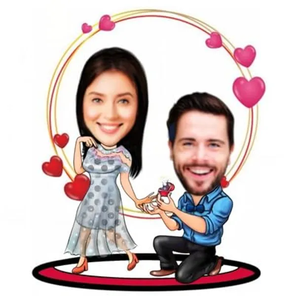 Multicolor_Premium_Personalized_Caricature_Wooden_Cutout