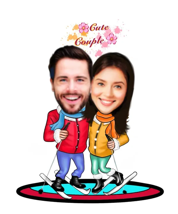 Multicolor_Premium_Custom_Couple_Caricature_Portrait