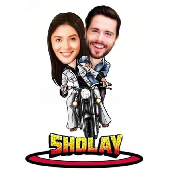 Multicolor_Premium_Personalized_Caricature_Wooden_Cutout