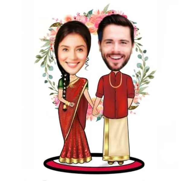 Multicolor_Premium_Personalized_Caricature_Wooden_Cutout