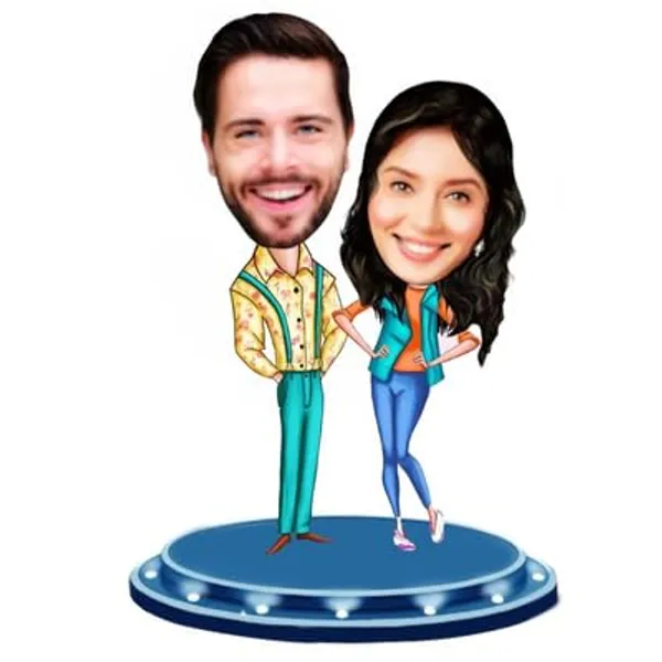 Multicolor_Premium_Personalized_Caricature_Wooden_Cutout