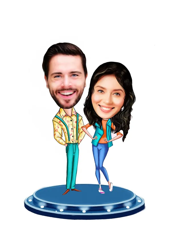 Multicolor_Premium_Couple_Caricature_Portrait