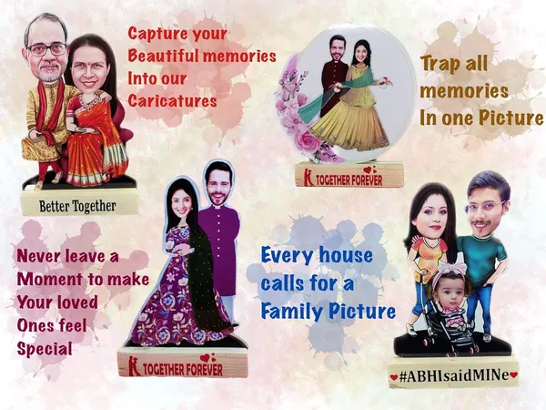 Multicolor_Premium_Adesh_Anusaar_Customised_Caricature_Personalized_Gifts_For_Couple_Wedding_Anniversary_Wooden_Cutout_10_Inch_With_Customised_Wooden_Base_(Design_6)
