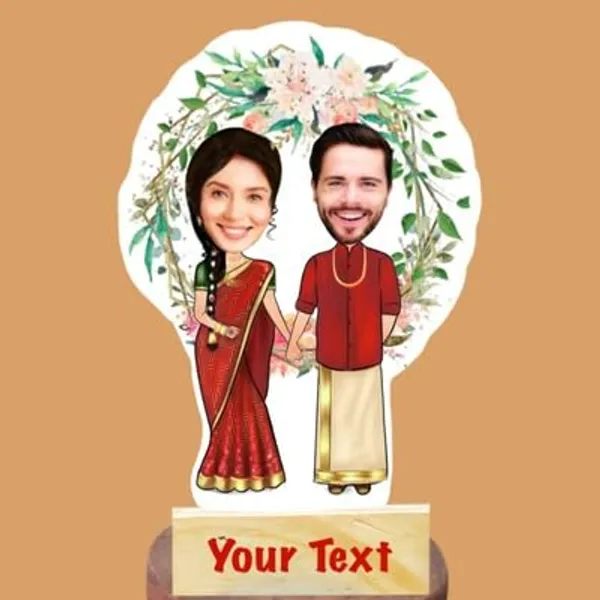 Multicolor_Premium_Personalized_Caricature_Wooden_Cutout_With_Base