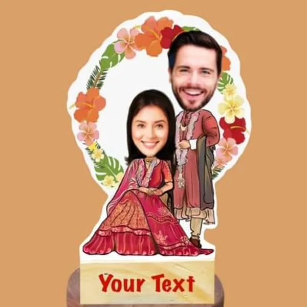 Multicolor_Premium_Personalized_Caricature_Wooden_Cutout_With_Base