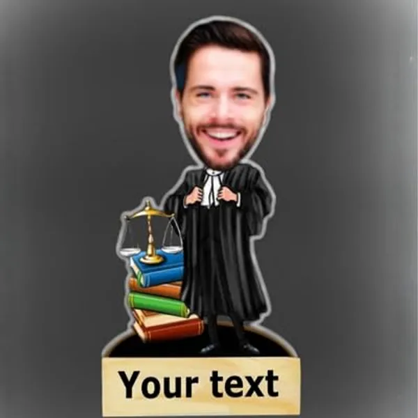 Multicolor_Premium_Personalized_Lawyer_Caricature_With_Wooden_Base