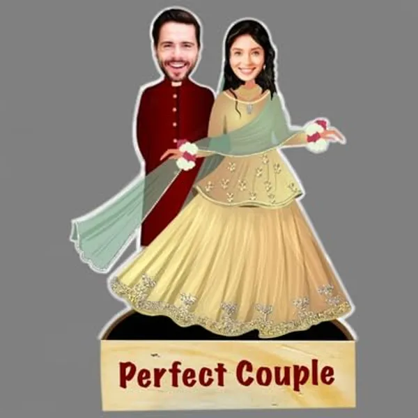 Multicolor_Premium_Personalized_Caricature_With_Wooden_Base