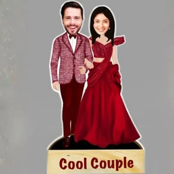 Multicolor_Premium_Personalized_Caricature_With_Wooden_Base