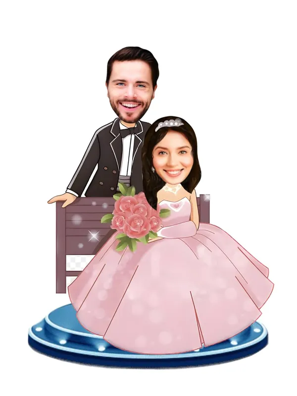 Multicolor_Premium_Couple_Caricature_Portrait