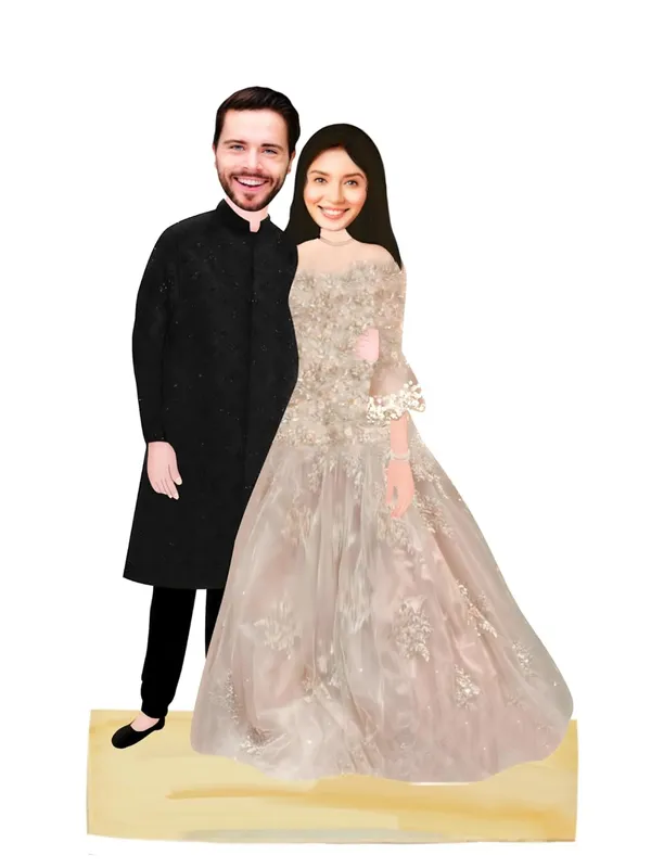 Multicolor_Premium_Couple_Caricature_Print