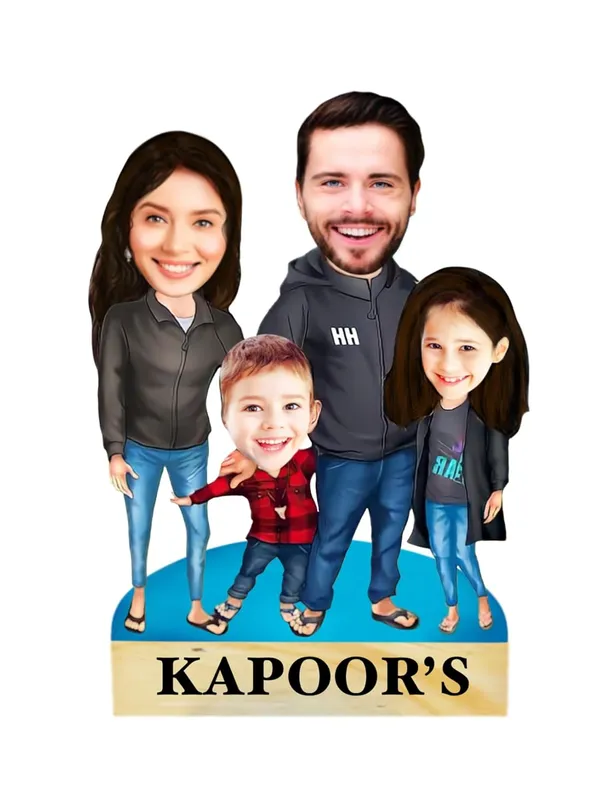 Multicolor_Premium_Personalized_Family_Caricature