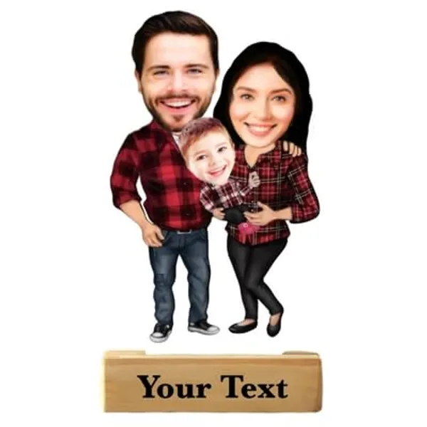 Multicolor_Premium_Caricature_With_Wooden_Base