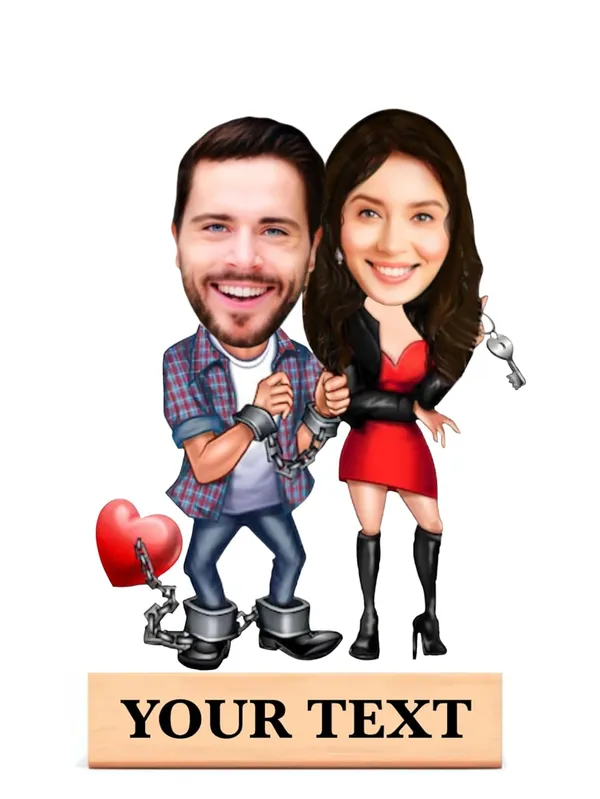 Multicolor_Premium_Couple_Caricature_Print