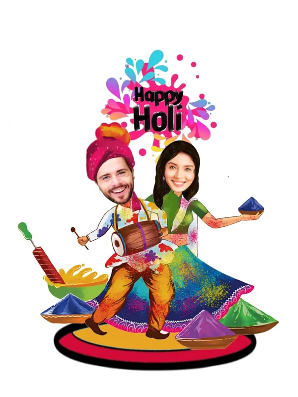 Multicolor_Premium_Custom_Couple_Caricature