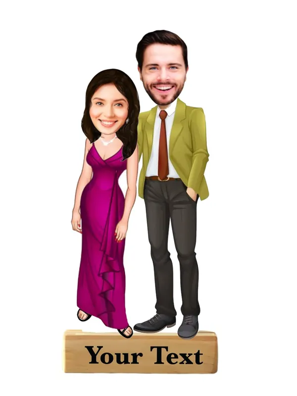 Multicolor_Premium_Couple_Caricature_Print