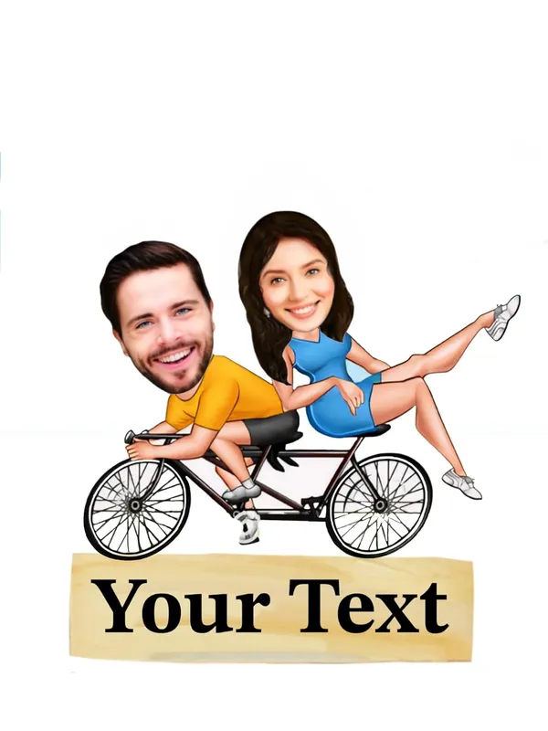 Multicolor_Premium_Couple_Caricature_Print