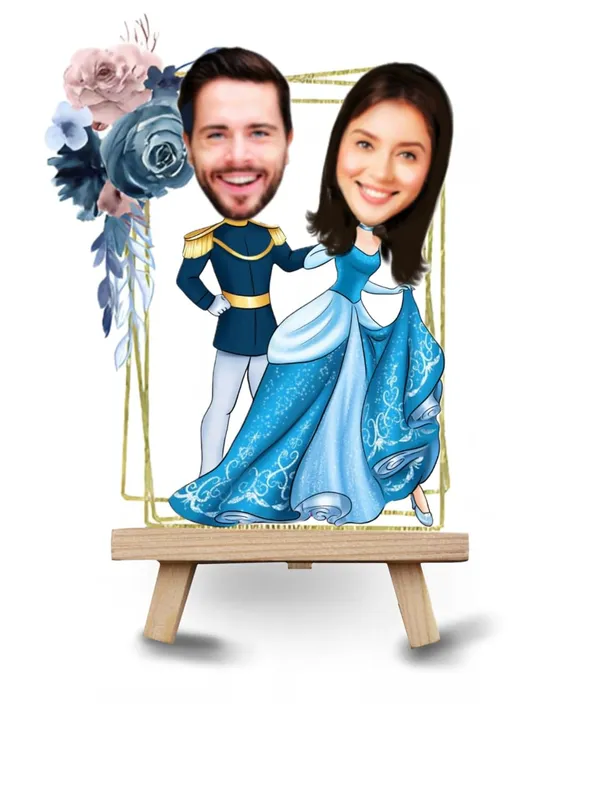 Multicolor_Premium_Couple_Caricature_Print