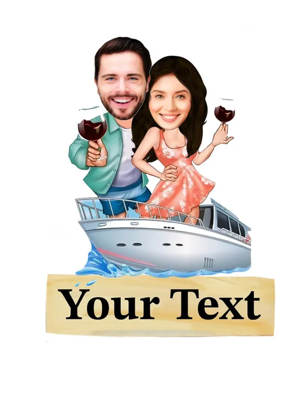 Multicolor_Premium_Couple_Caricature_Print