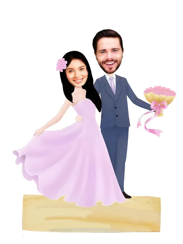 Multicolor_Premium_Couple_Caricature_Portrait