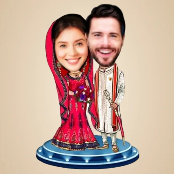 Multicolor_Premium_Personalized_Caricature_Wooden_Cutout