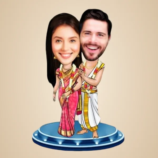 Multicolor_Premium_Personalized_Caricature_Wooden_Cutout