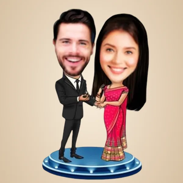 Multicolor_Premium_Personalized_Caricature_Wooden_Cutout