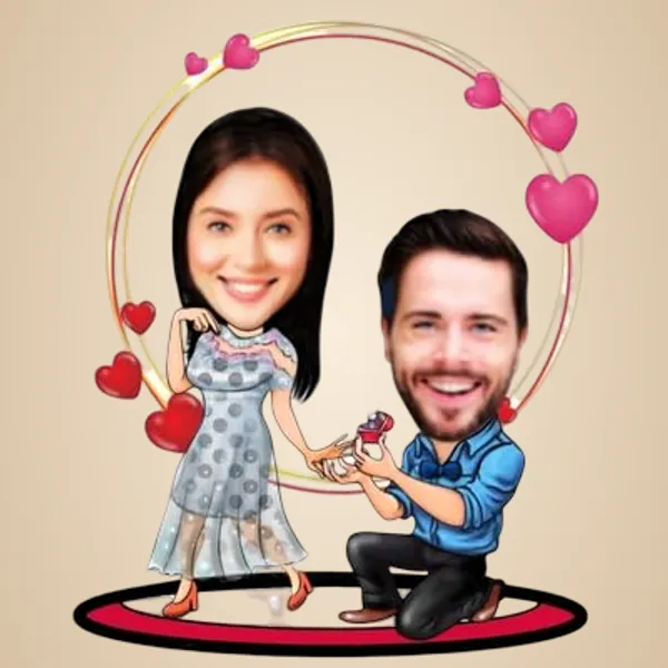 Multicolor_Premium_Personalized_Caricature_Wooden_Cutout