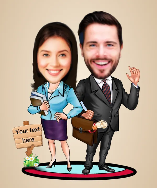 Multicolor_Premium_Couple_Caricature_Portrait