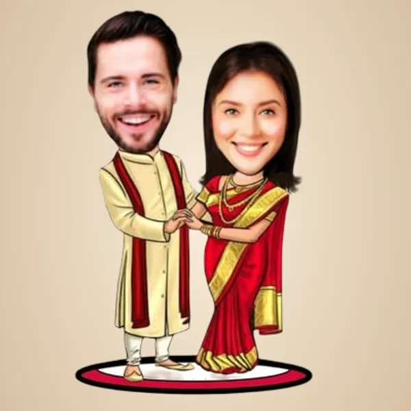 Multicolor_Premium_Personalized_Caricature_Wooden_Cutout