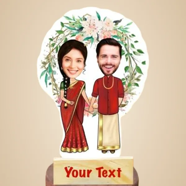 Multicolor_Premium_Adesh_Anusaar_Customised_Caricature_Personalized_Gifts_For_Couple_Wedding_Anniversary_Wooden_Cutout_10_Inch_With_Customised_Wooden_Base_(Design_6)