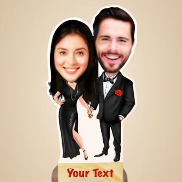 Multicolor_Premium_Personalized_Caricature_Wooden_Cutout_With_Base