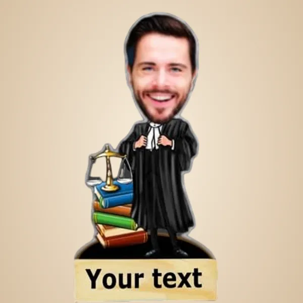 Multicolor_Premium_Personalized_Lawyer_Caricature_With_Wooden_Base